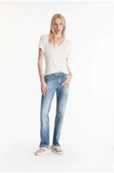 Calca Dark Sea Elastic Slim Lav.Claro C/Tie Dye+puido