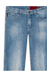 Calca Dark Sea Elastic Slim Lav.Claro C/Tie Dye+puido