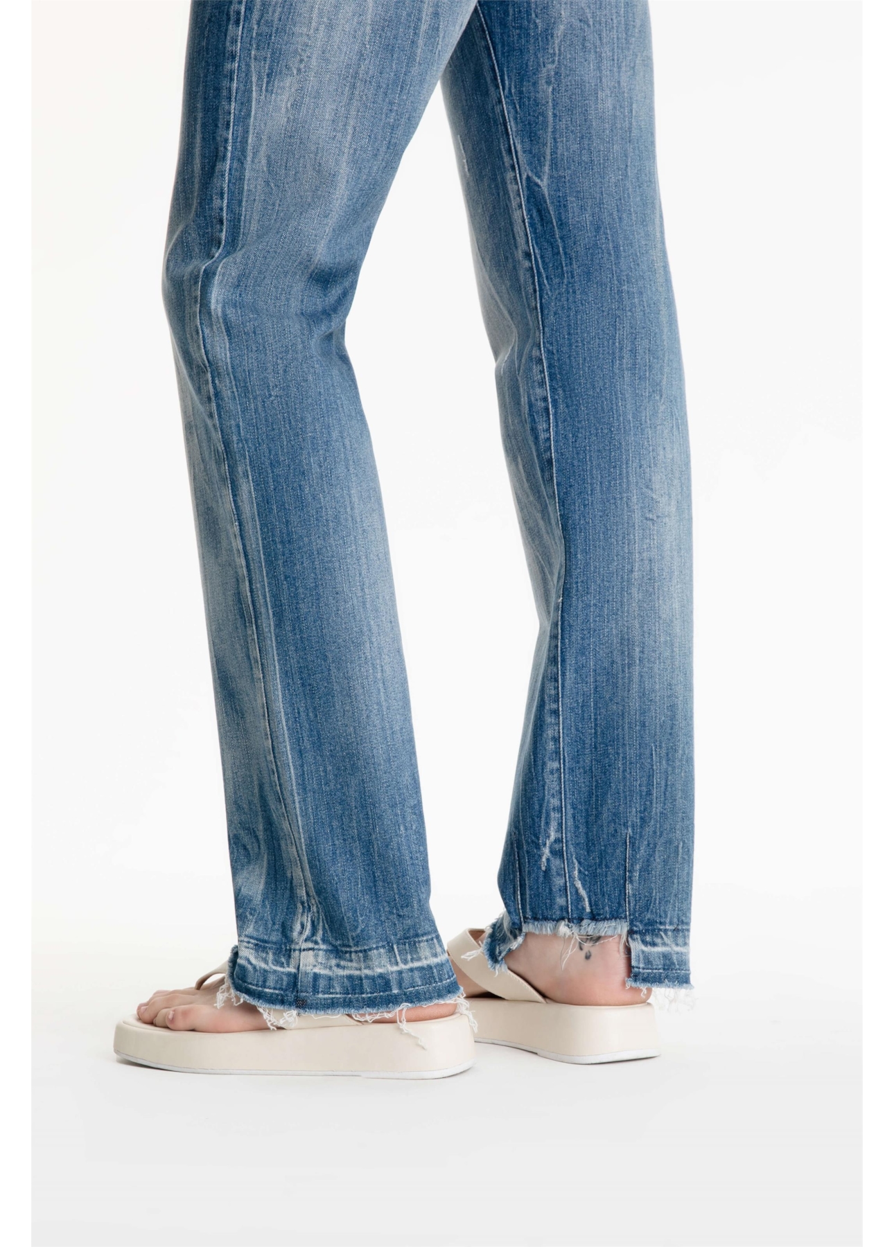 Calca Dark Sea Elastic Slim Lav.Claro C/Tie Dye+puido