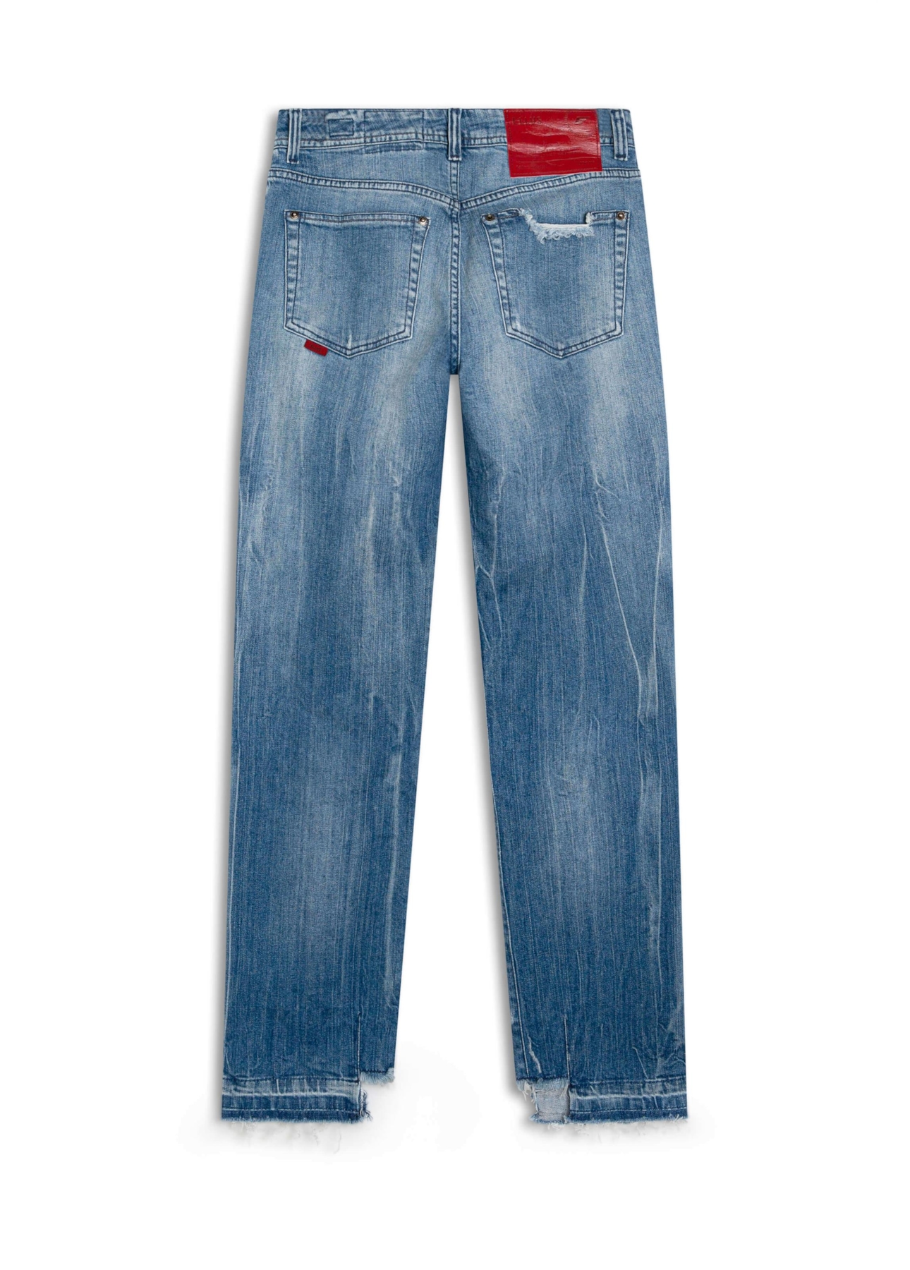 Calca Dark Sea Elastic Slim Lav.Claro C/Tie Dye+puido