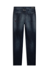 Calça Dark Sea Elastic Slim Western Lav.Escuro C/ Jato+ Puido