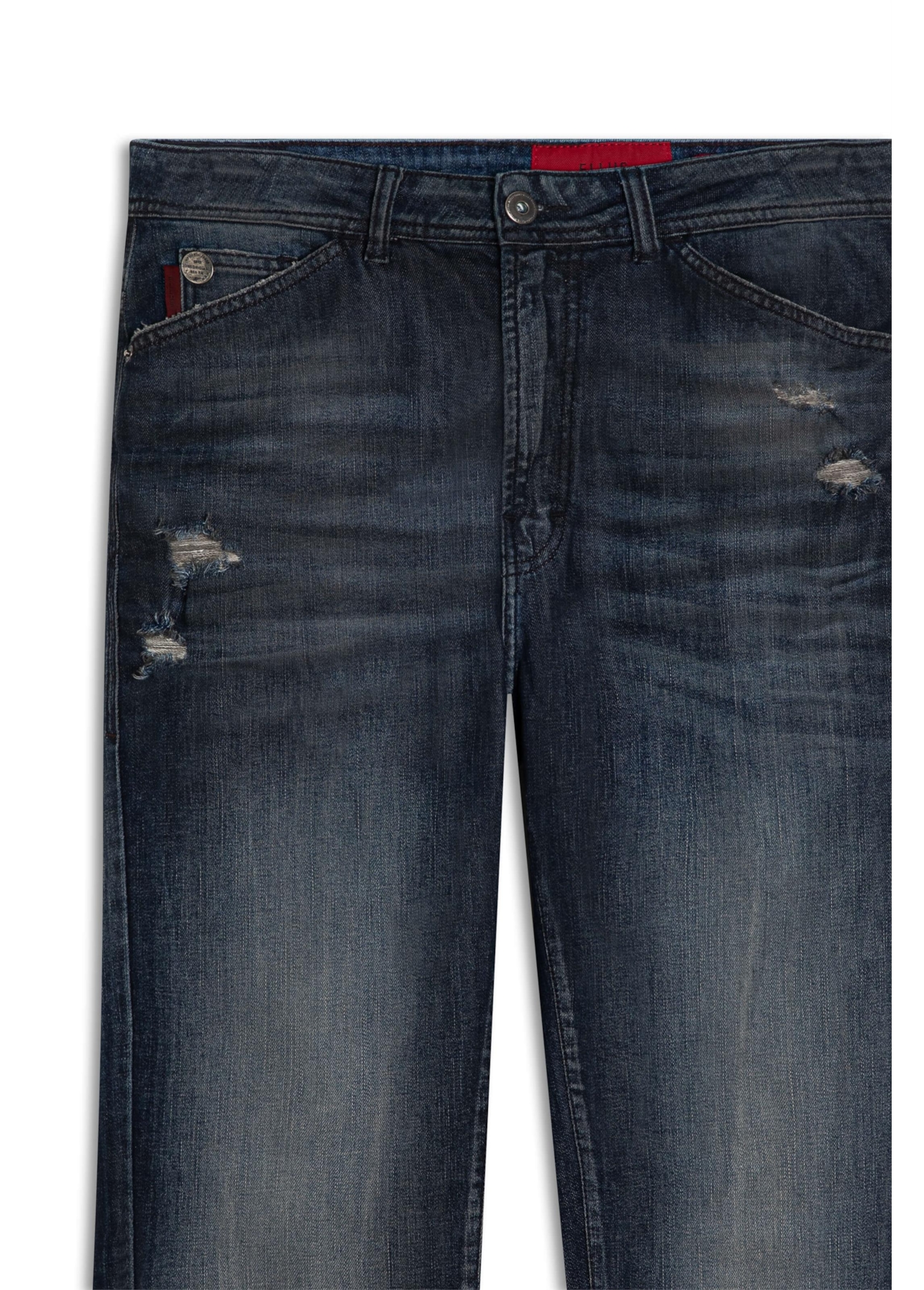 Calça Dark Sea Elastic Slim Western Lav.Escuro C/ Jato+ Puido
