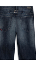 Calça Dark Sea Elastic Slim Western Lav.Escuro C/ Jato+ Puido