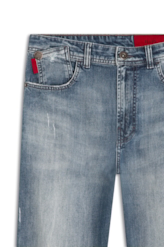 Calça Deep Blue Elastic Low Rise 1801-Lav.Medio C/Estiletado