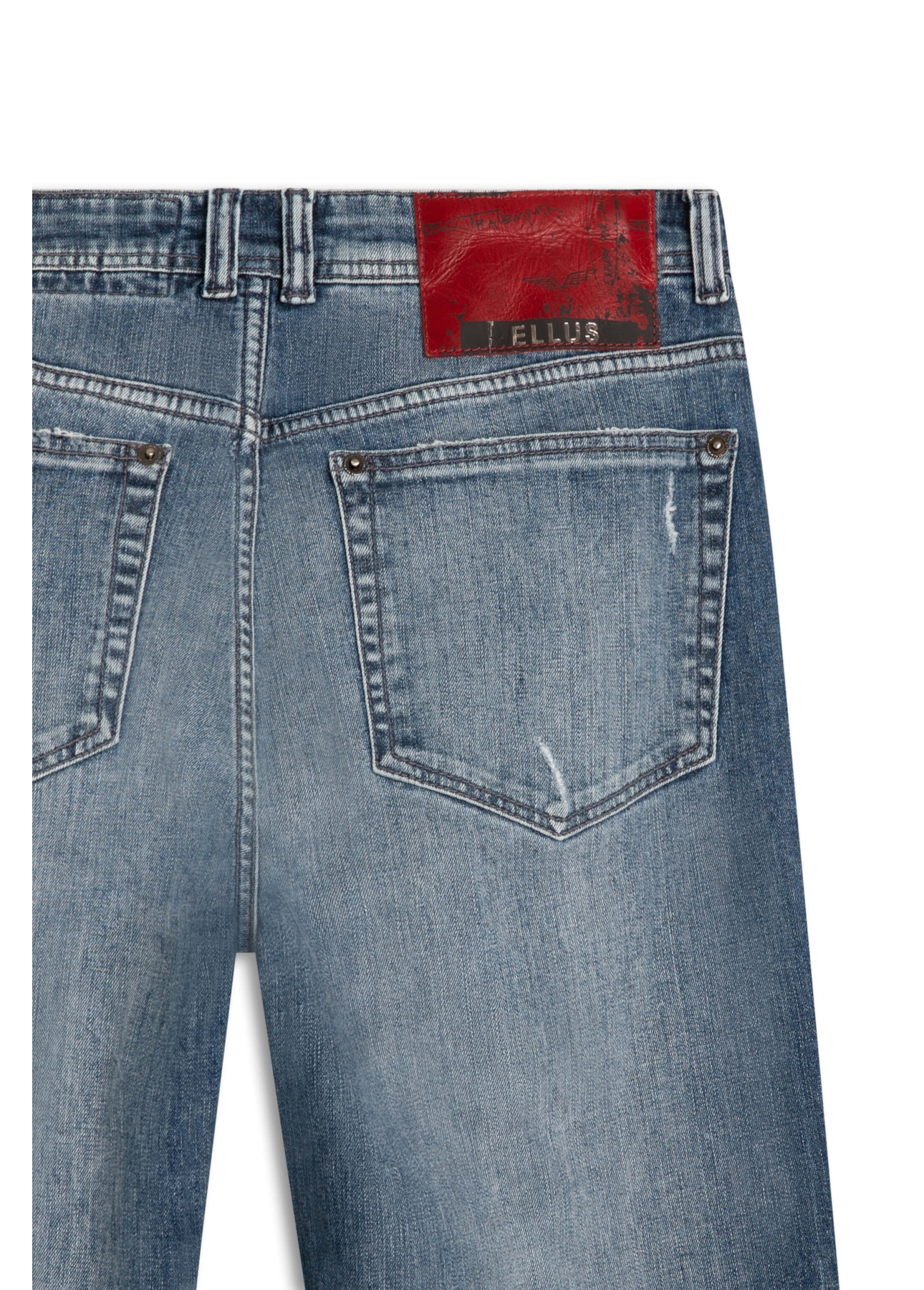 Calça Deep Blue Elastic Low Rise 1801-Lav.Medio C/Estiletado
