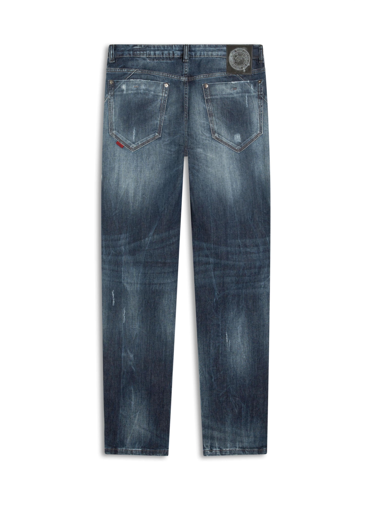 Calça Deep Blue Elastic Slim 1688- Lav.Esc. C/Cerzidos