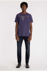 Calça Deep Sea Elastic Slim 1842 Lav. Esc.C/ Pigmento