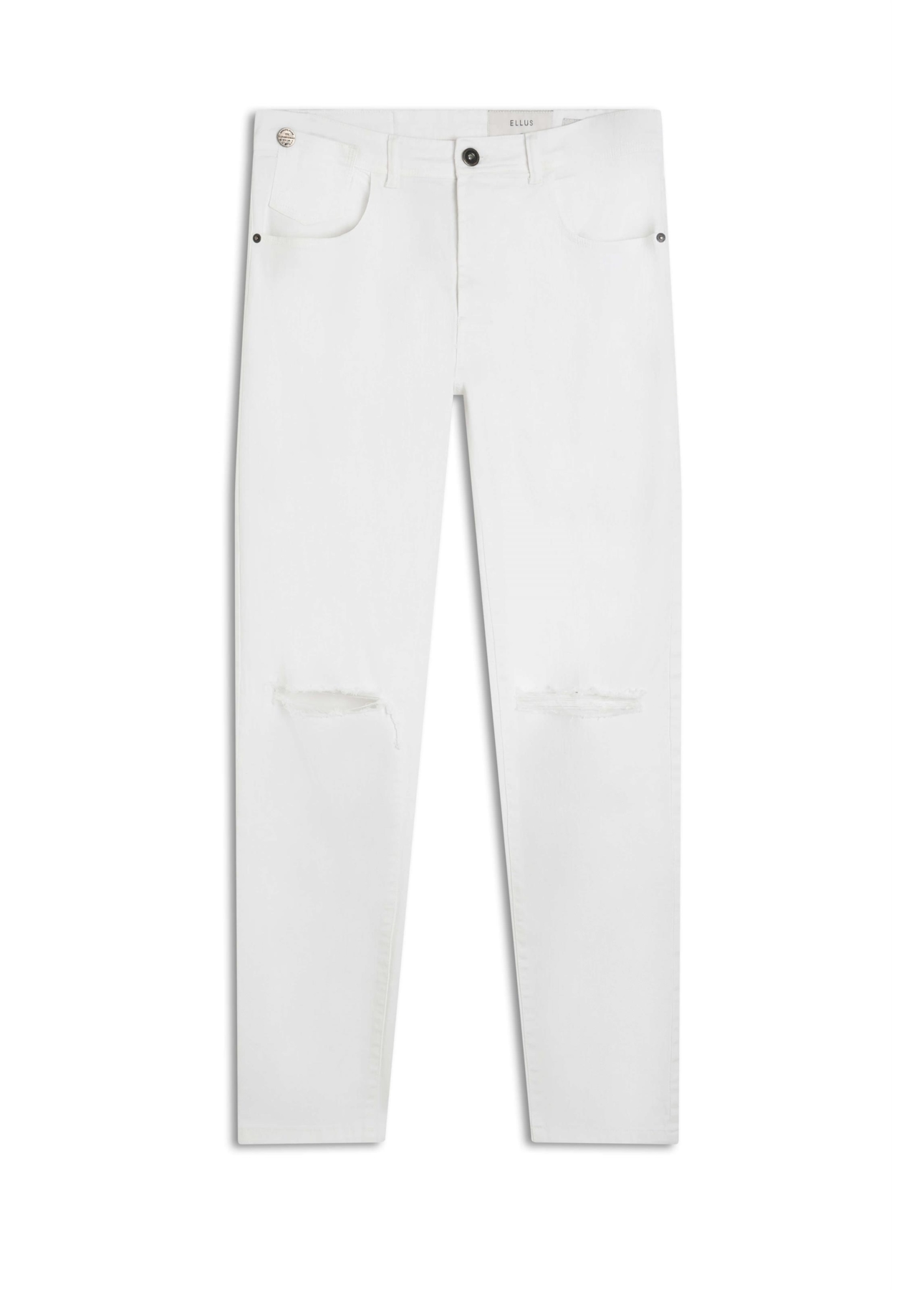 Calça Denim Color Stretch Skinny Branco