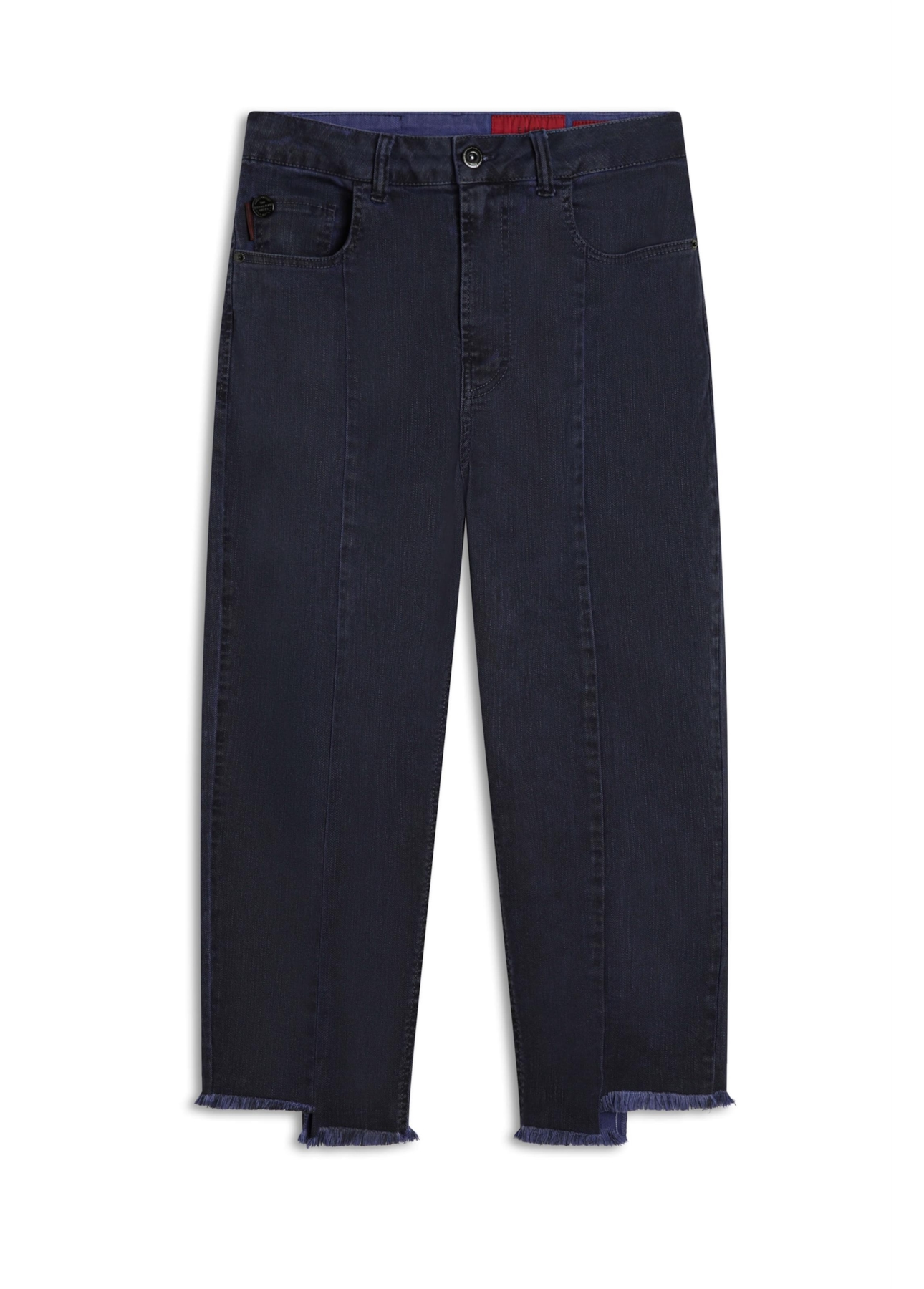 Calça Denim Color Stretch Sporty Cropped Rec Purple Blue