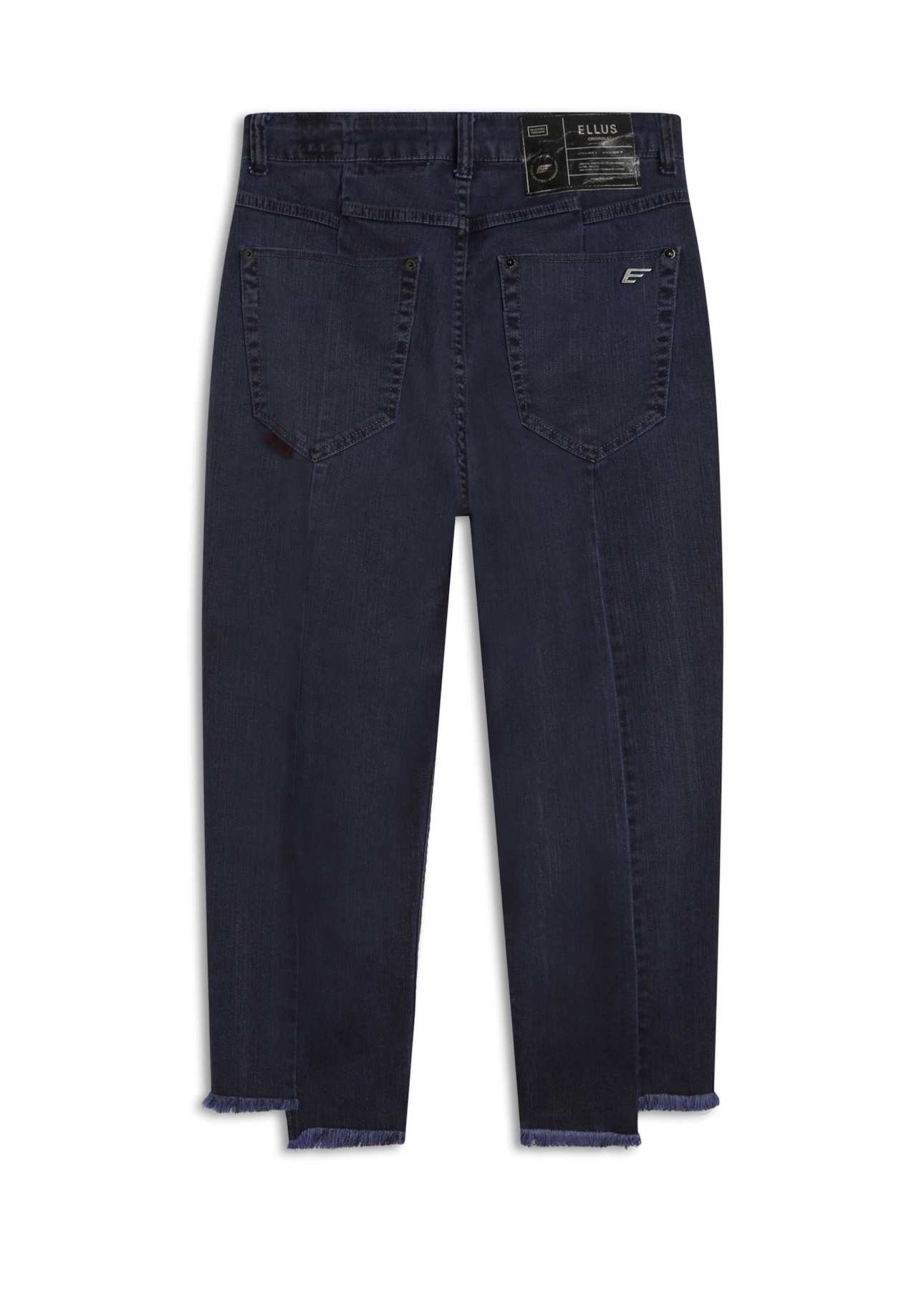 Calça Denim Color Stretch Sporty Cropped Rec Purple Blue