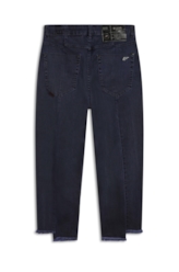 Calça Denim Color Stretch Sporty Cropped Rec Purple Blue