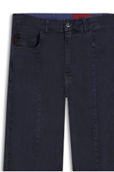 Calça Denim Color Stretch Sporty Cropped Rec Purple Blue