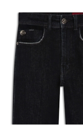 Calça Denim Dark Florest 38r-Lav.Stone C/Reb.+luv.
