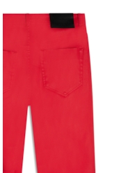 Calça Denim Folli Patheph Vermelho