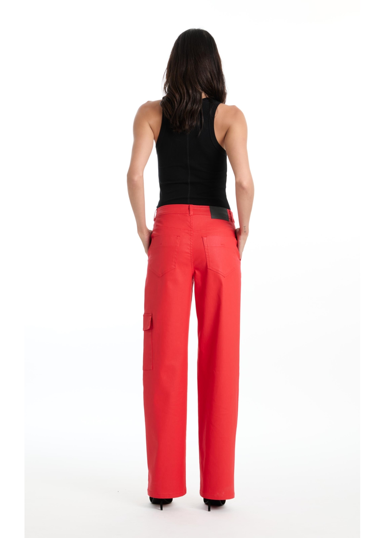 Calça Denim Folli Patheph Vermelho