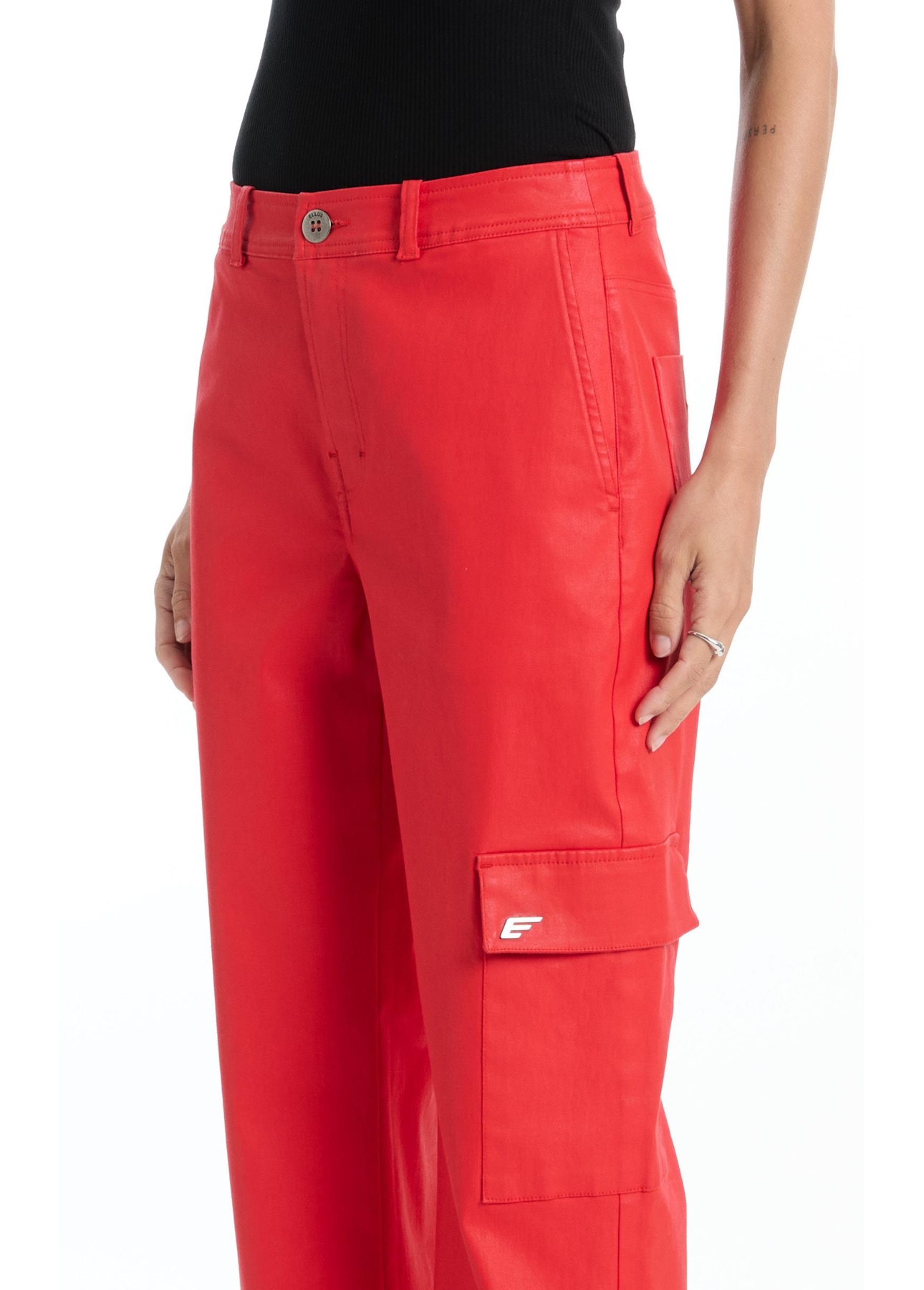 Calça Denim Folli Patheph Vermelho