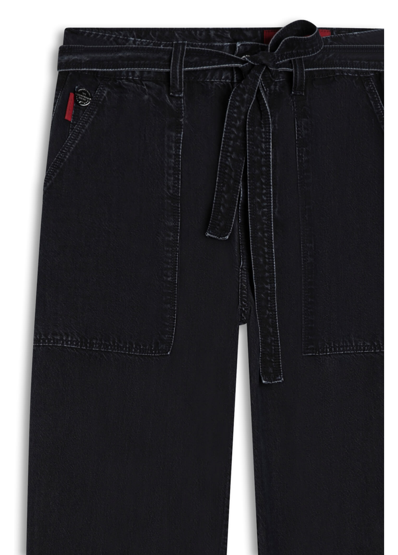Calça Denim Modal Baggy 1728-Lav.Escuro C/Ting.