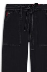 Calça Denim Modal Baggy 1728-Lav.Escuro C/Ting.