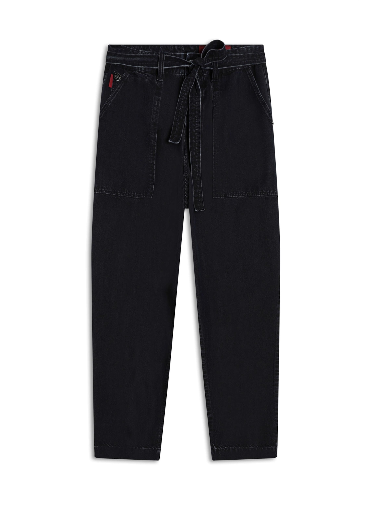 Calça Denim Modal Baggy 1728-Lav.Escuro C/Ting.