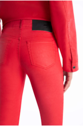 Calça Denim Skinny Vermelho Vivo
