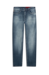 Calça Denim Straight Escuro C/ Used