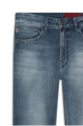 Calça Denim Straight Escuro C/ Used