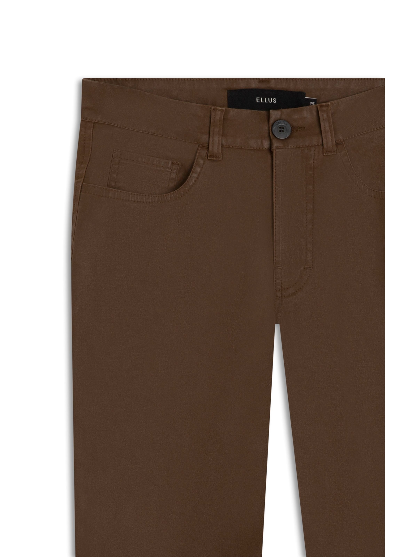 Calça Denim Straight Tabaco