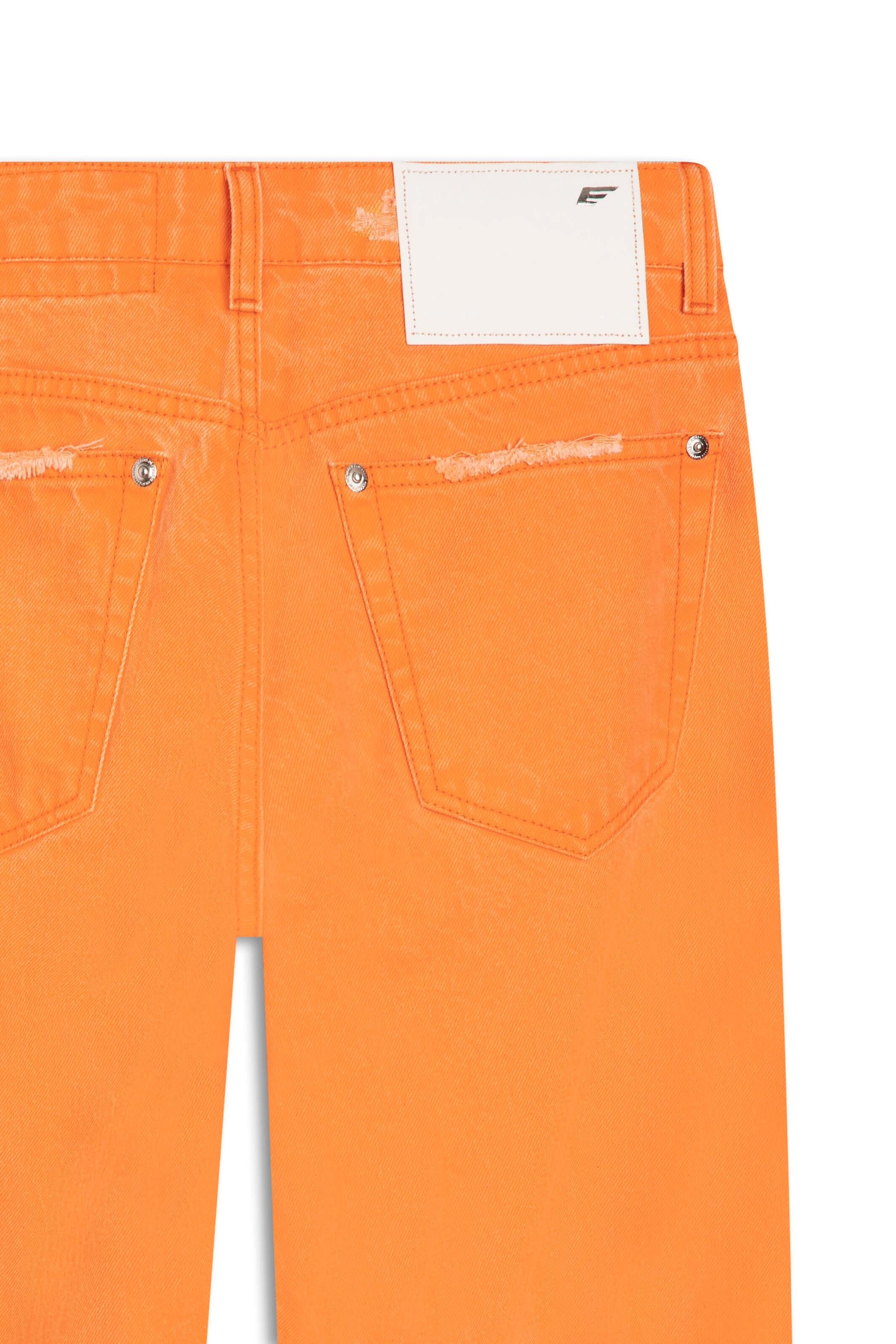 Calça Destroyed Color Baggy Laranja