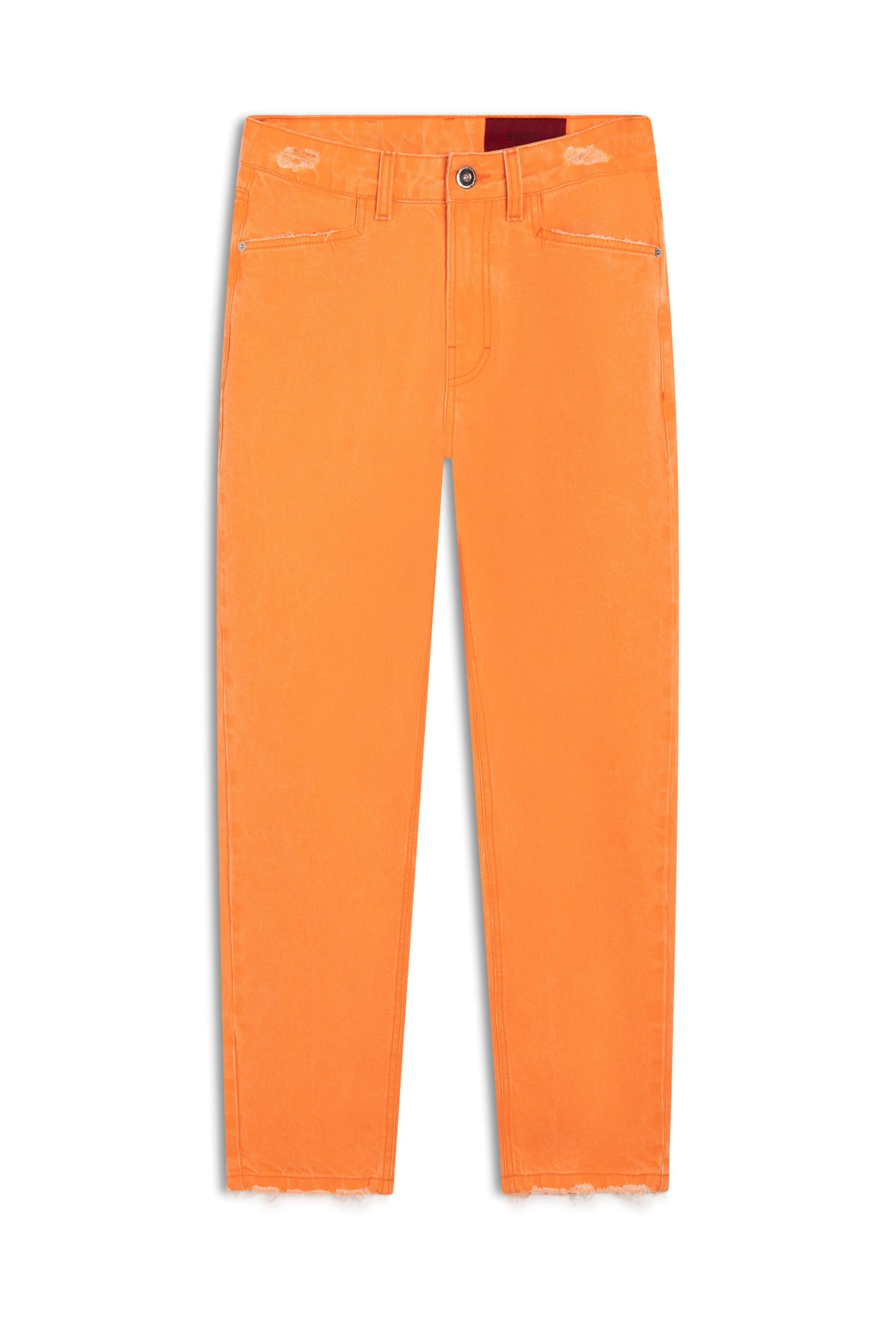 Calça Destroyed Color Baggy Laranja