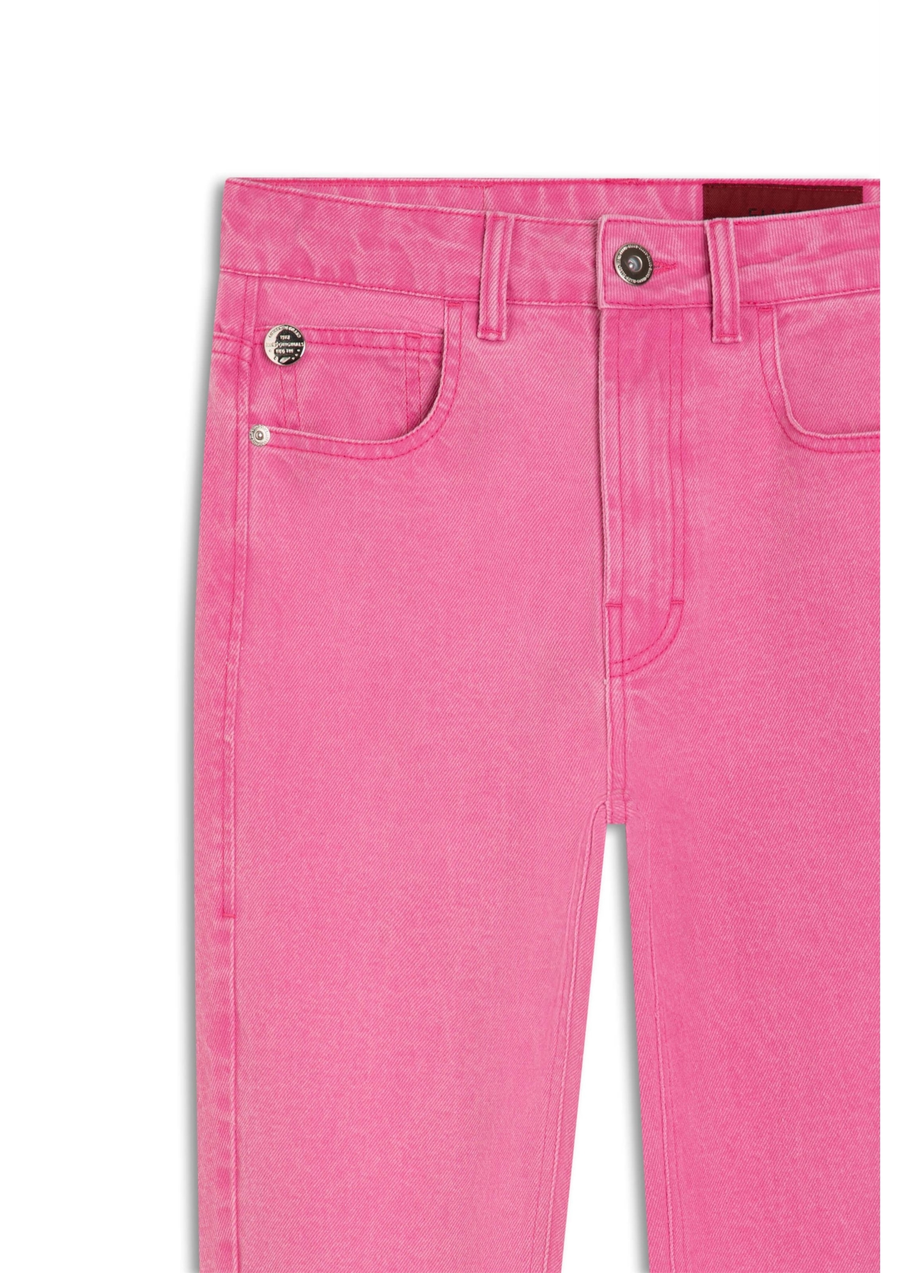 Calça Destroyed Color Elastic Gisele Pink Fluor