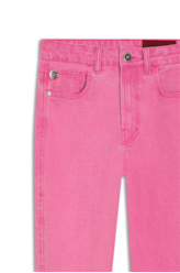 Calça Destroyed Color Elastic Gisele Pink Fluor