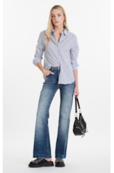 Calça Dusk Elastic Gisele Flare Lav.Medio C/Sky