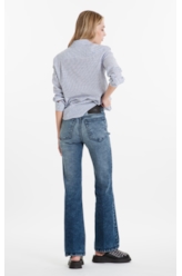 Calça Dusk Elastic Gisele Flare Lav.Medio C/Sky