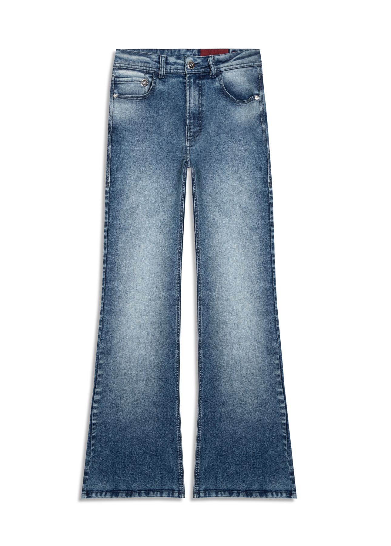 Calça Dusk Elastic Gisele Flare Lav.Medio C/Sky