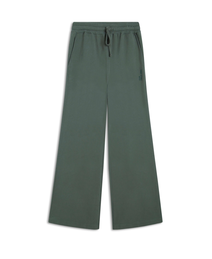 Calça Ellus Field Army Wide Leg Verde Militar