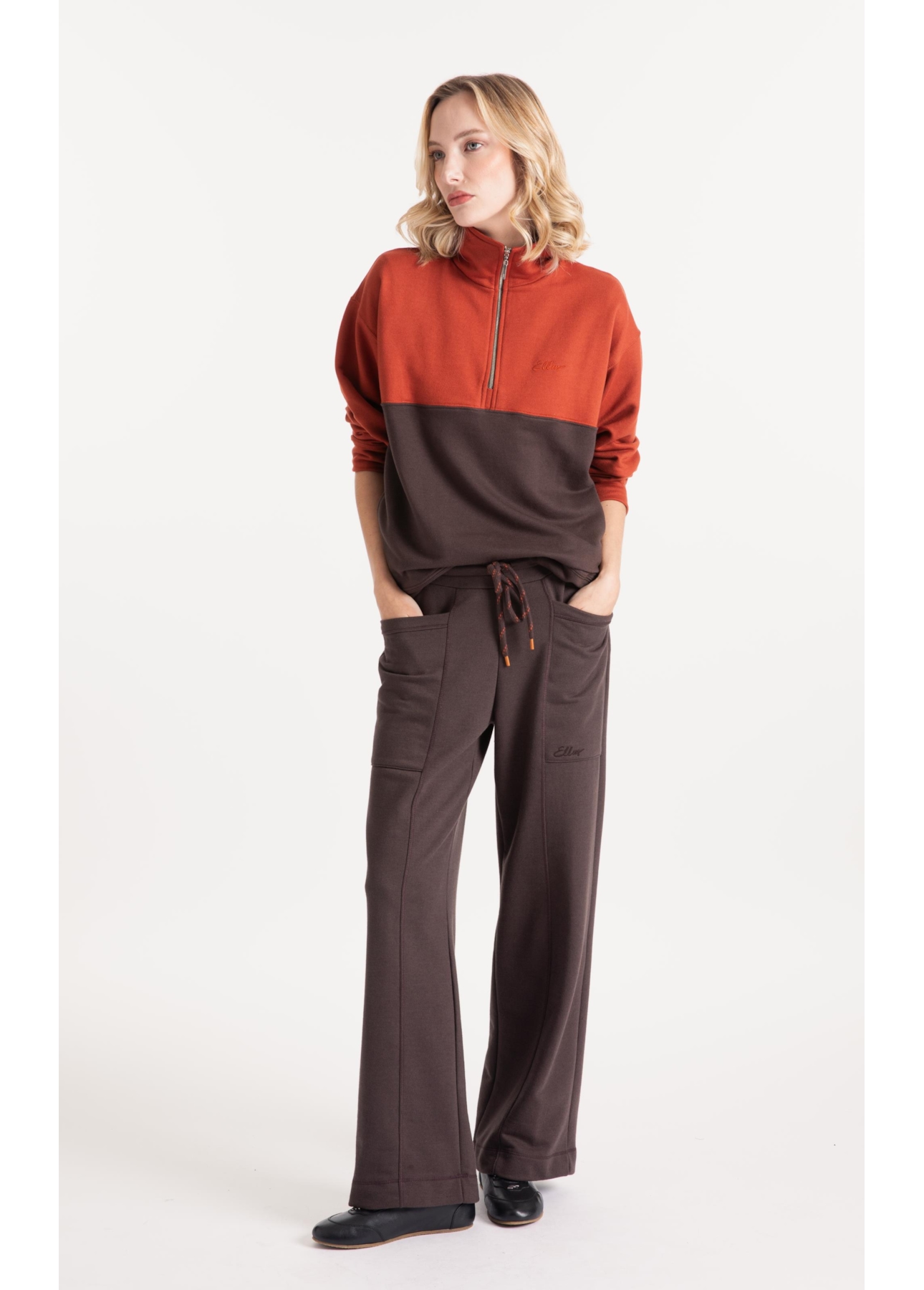 Calça Embroidery Dark Brown