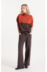 Calça Embroidery Dark Brown