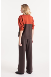 Calça Embroidery Dark Brown