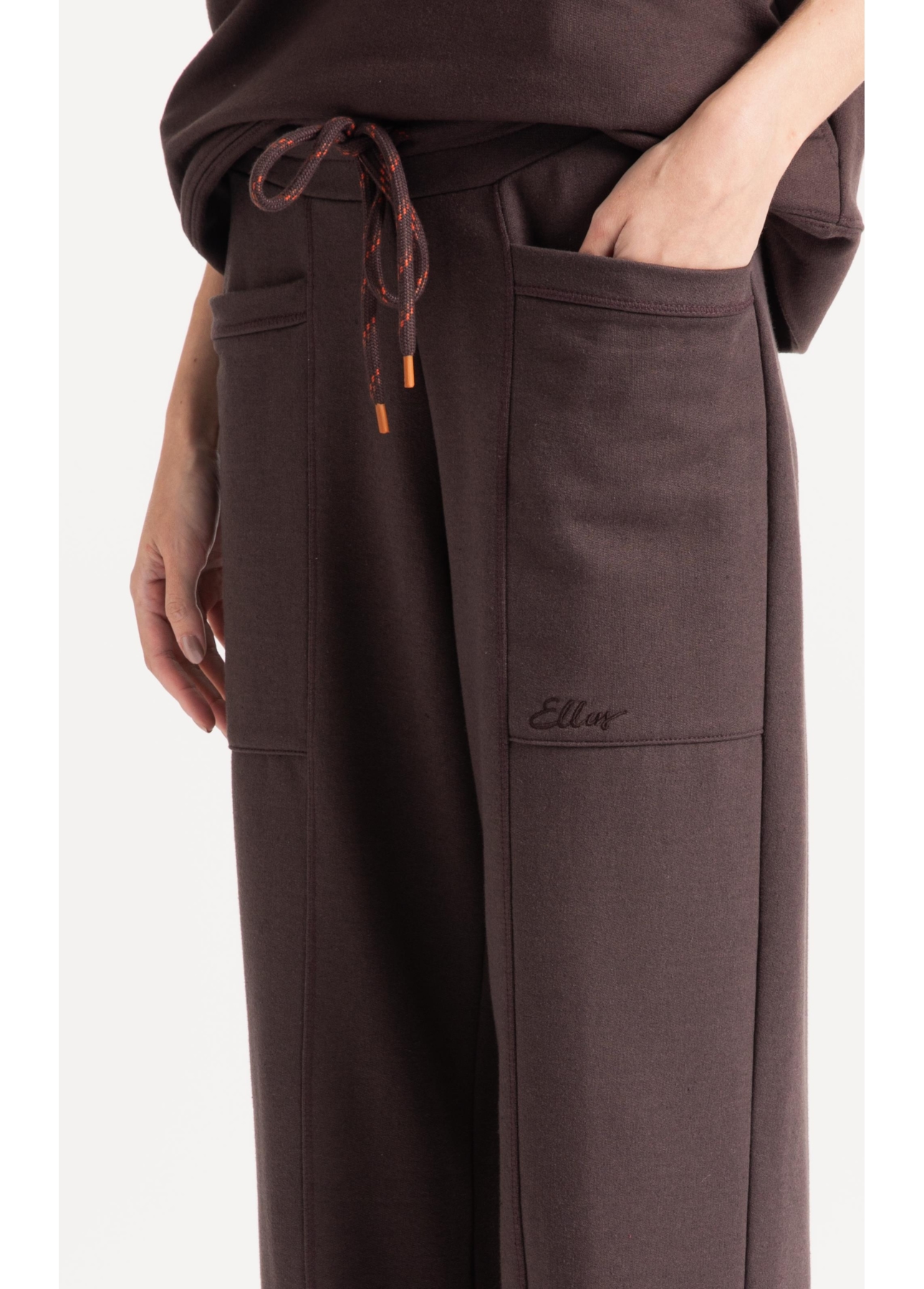 Calça Embroidery Dark Brown