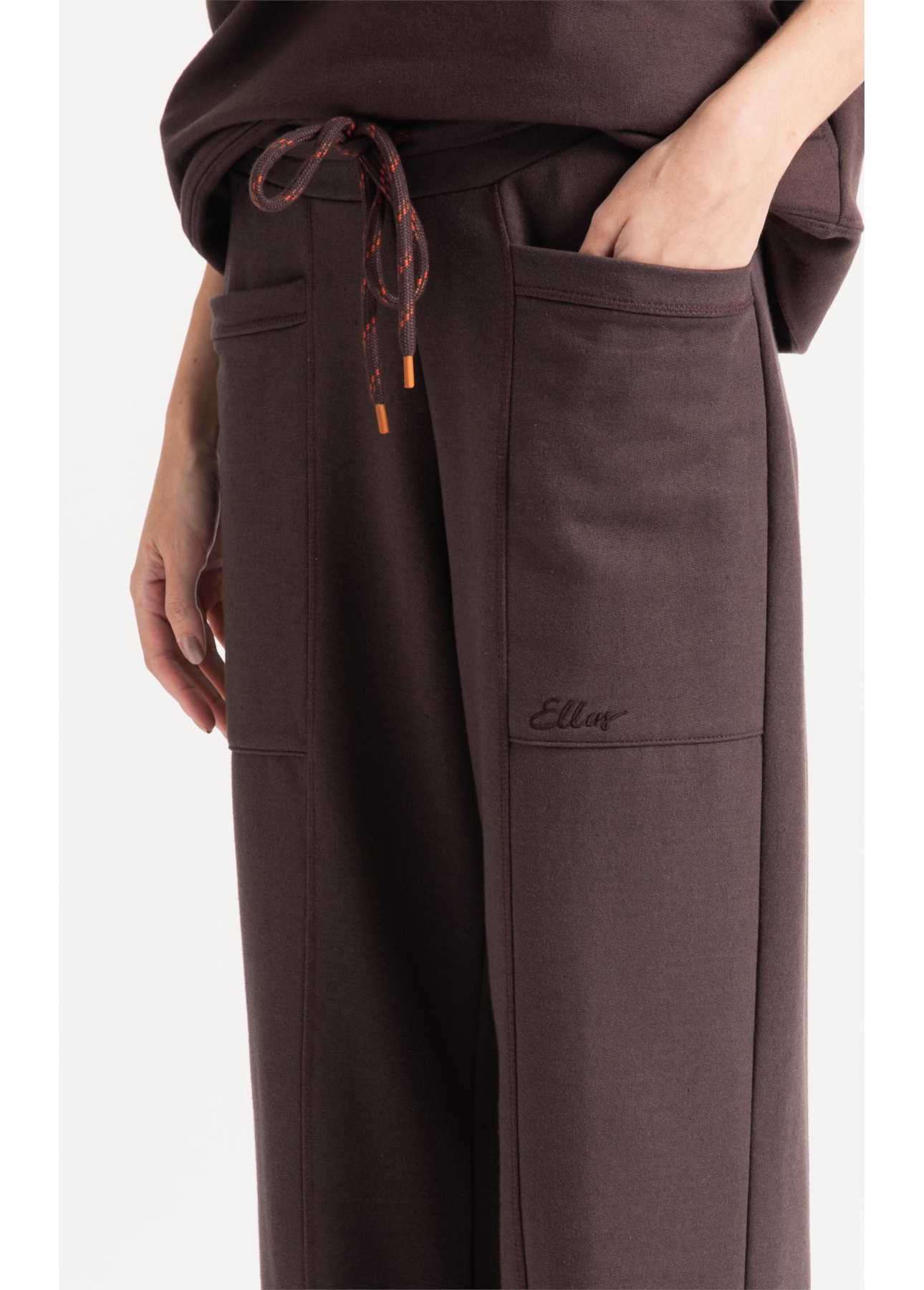 Calça Embroidery Dark Brown