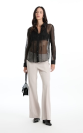 Calça Firenze Long Flare Bege