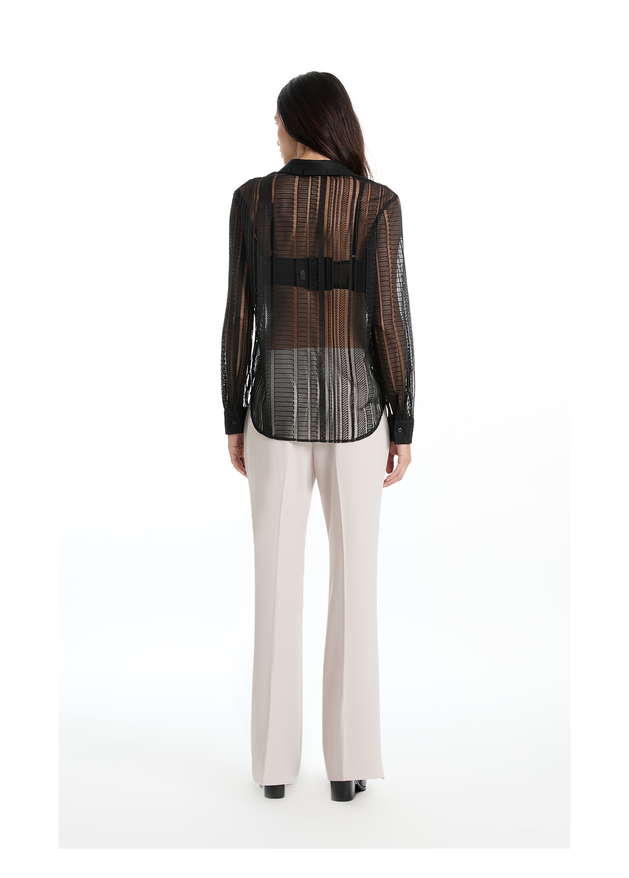 Calça Firenze Long Flare Bege