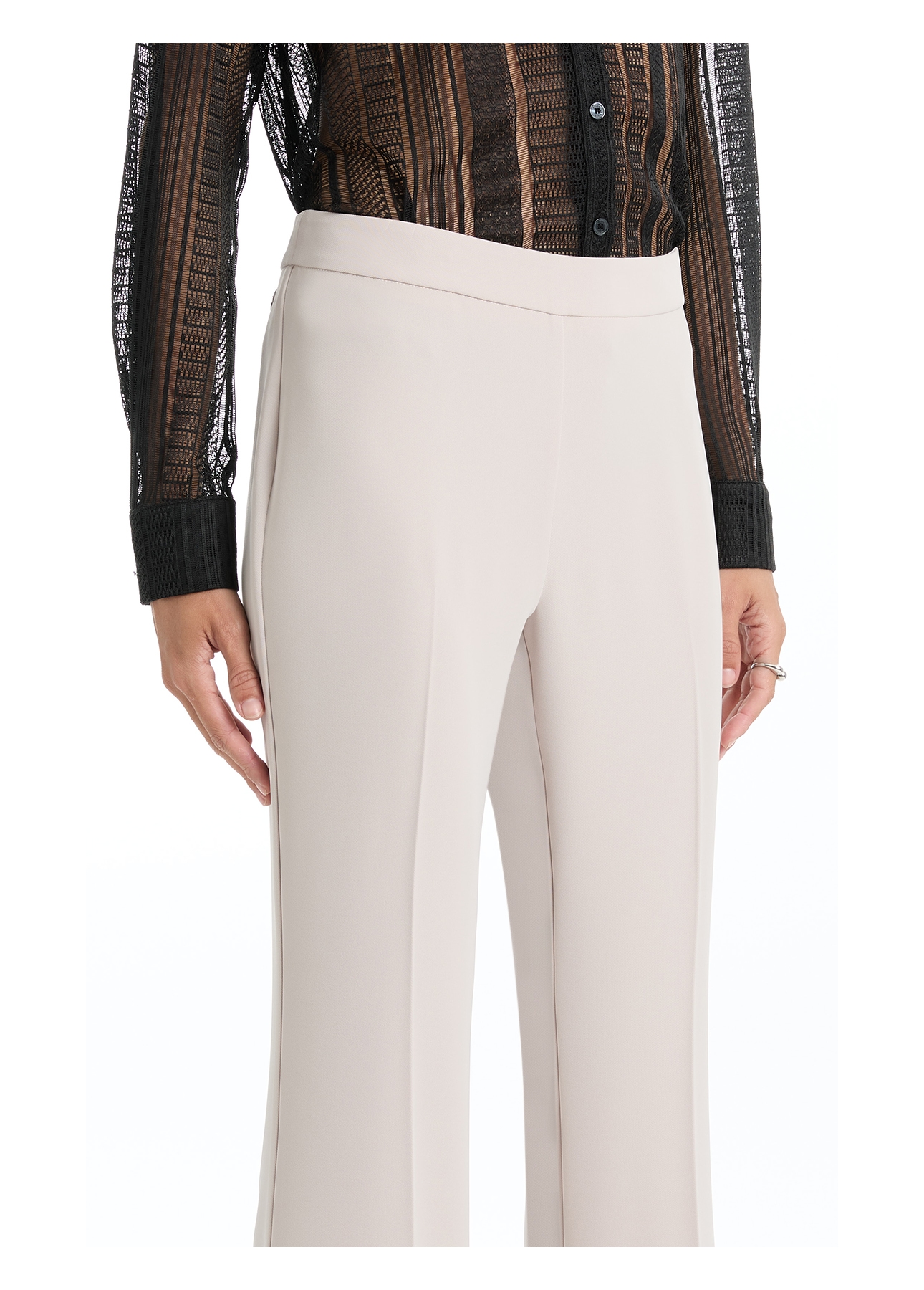 Calça Firenze Long Flare Bege