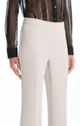 Calça Firenze Long Flare Bege