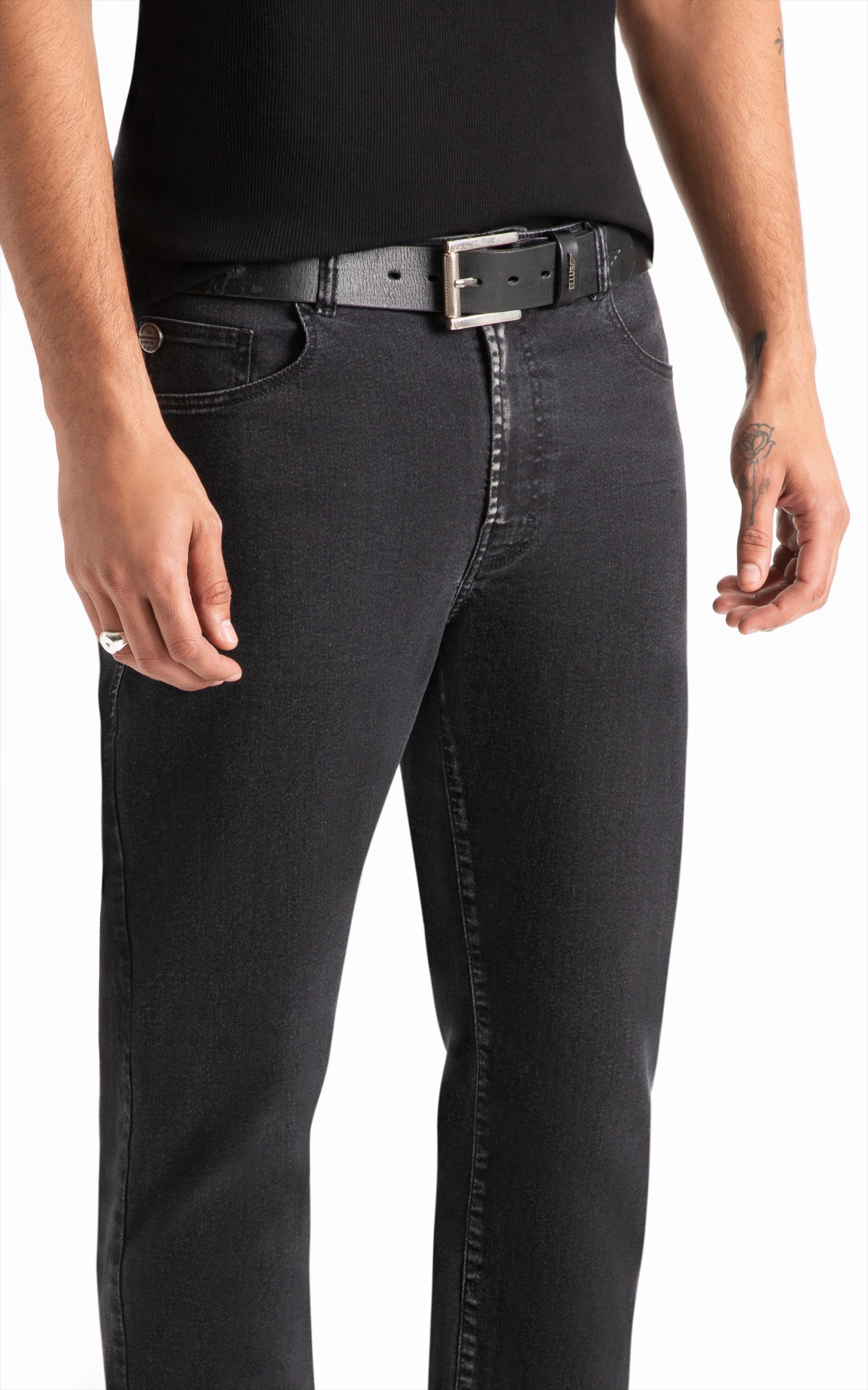 Calça First Black Classic 5 Pockets Lav. Black C/ Luva