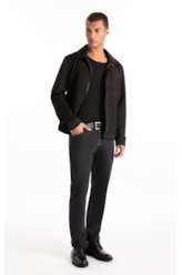 Calça First Black Classic 5 Pockets Lav. Black C/ Luva
