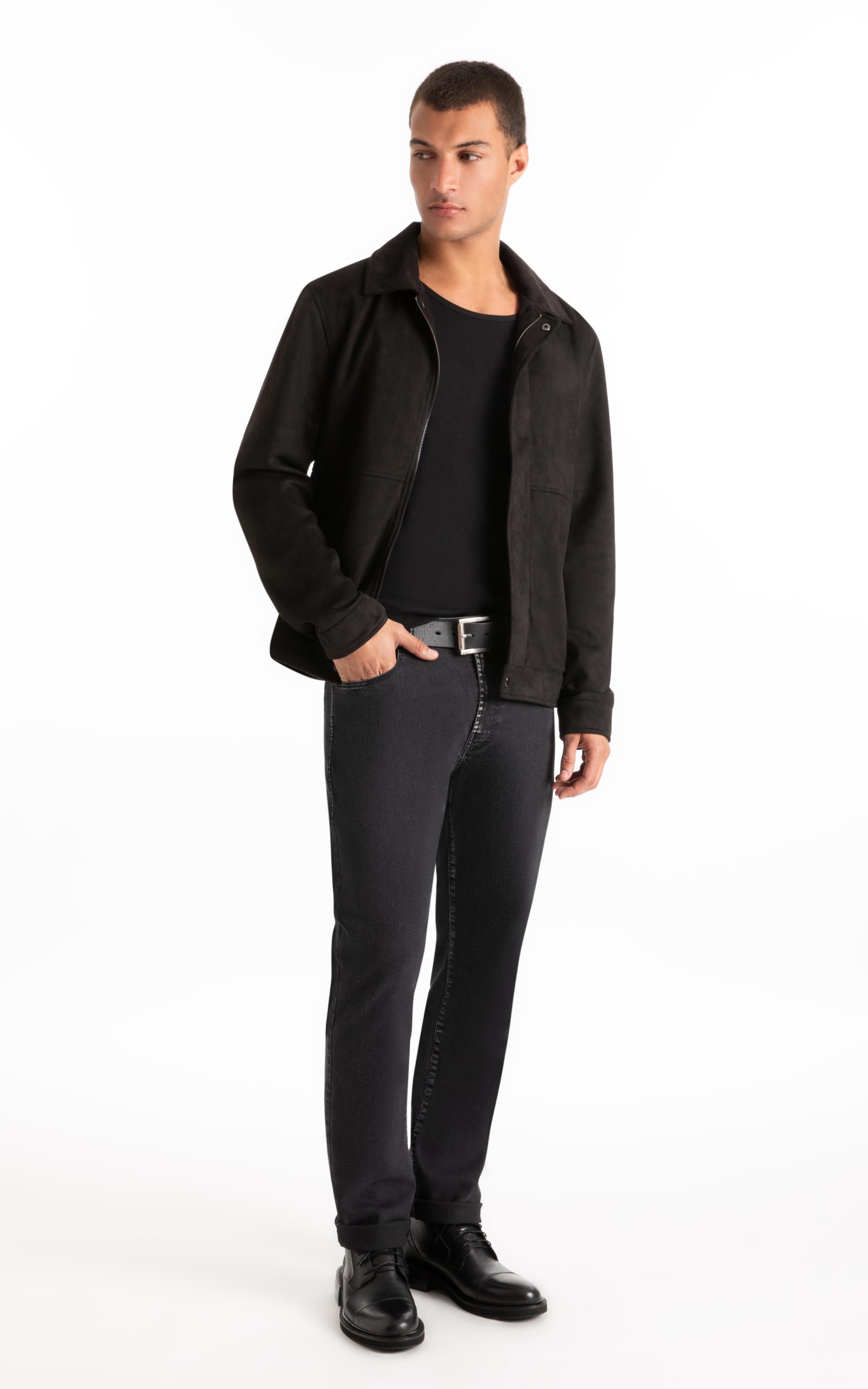 Calça First Black Classic 5 Pockets Lav. Black C/ Luva