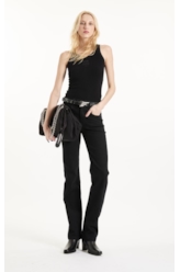 Calça First Black Gisele Reta Lav.2030- Black C/ Luva