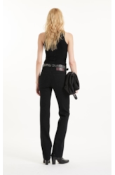 Calça First Black Gisele Reta Lav.2030- Black C/ Luva