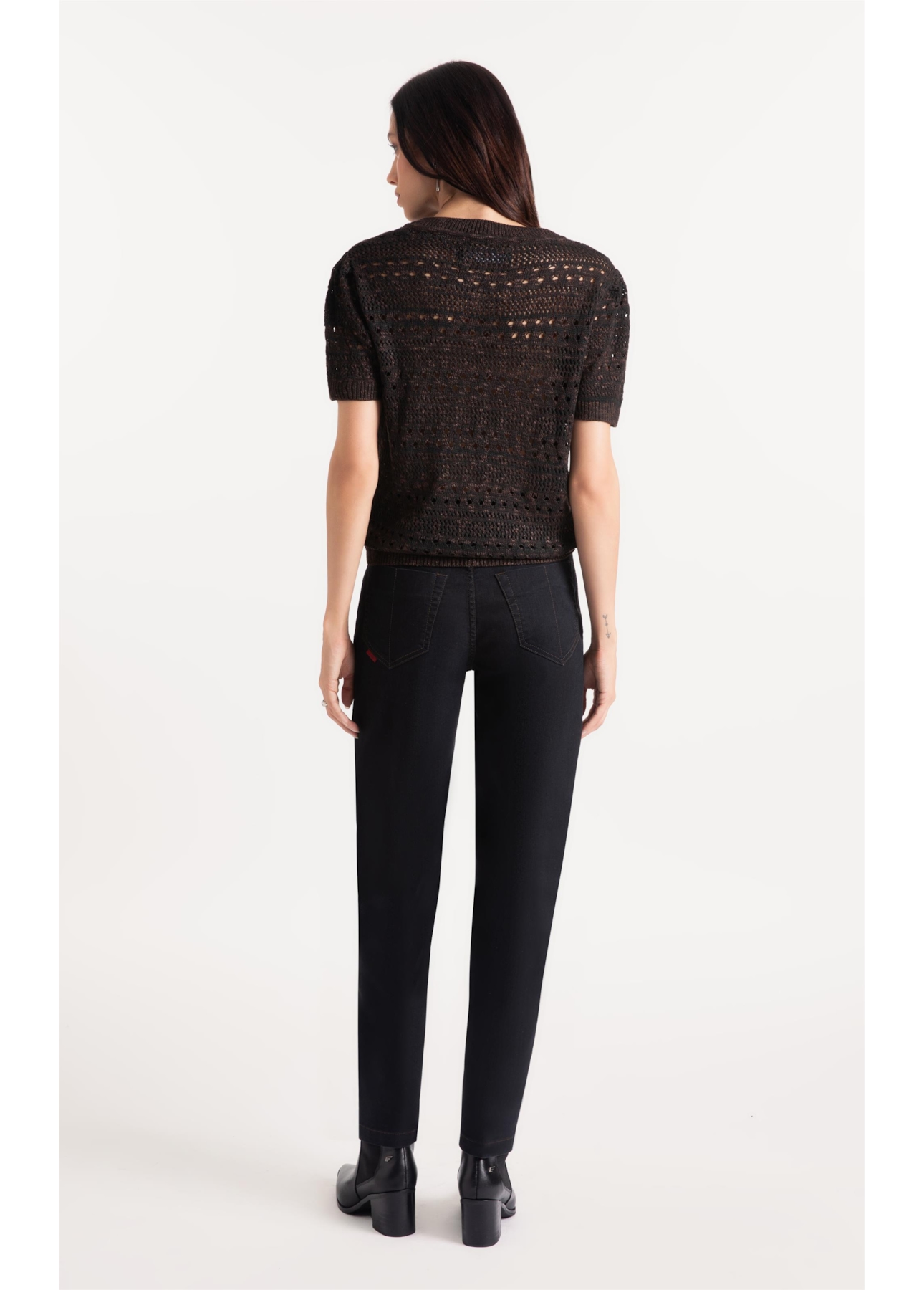 Calça First Black Mom Lav.Amaciado